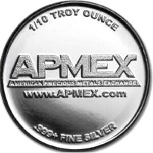 Brand new from APMEX 1/10 silver round (sealed bag).